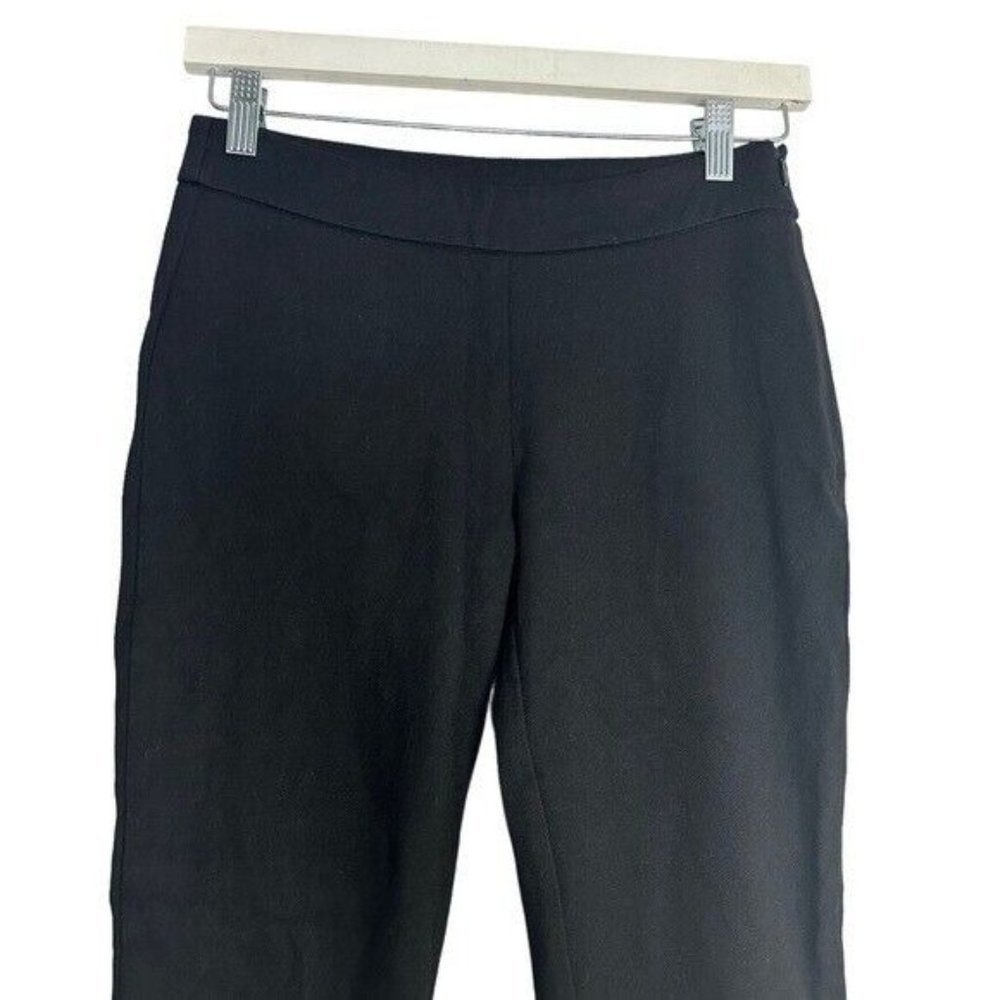 Cabi 3394 Kingston Cropped Black Trousers Pants Sz 2 Ponte Stretch Chelsea Chic - Picture 8 of 12